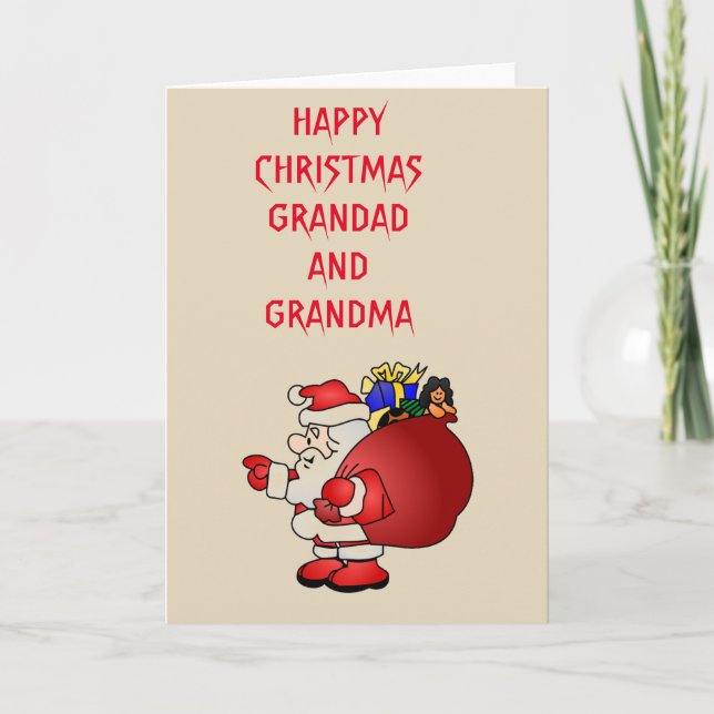 Cartes Pour Fêtes Annuelles Santa Clause (Devant)