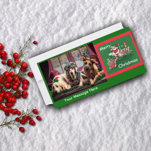 Cartes Pour Fêtes Annuelles Santa Clause Candy Train