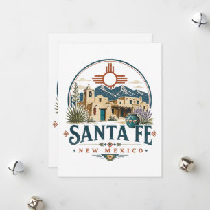 Cartes Pour Fêtes Annuelles Santa Fe Nouveau-Mexique Architecture Adobe Sud-Ou