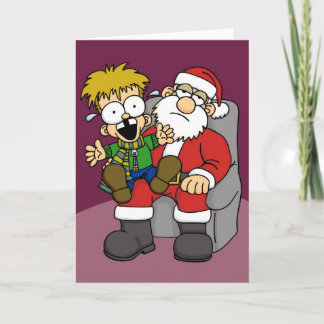 Cartes Pour Fêtes Annuelles Santa Pain