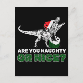 Cartes Pour Fêtes Annuelles Santa T-Rex dinosaure de Noël