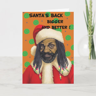 Cartes Pour Fêtes Annuelles Santas Back Plus gros et mieux !