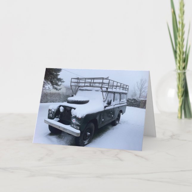 Cartes Pour Fêtes Annuelles Santa's Back-up Sleigh (Devant)