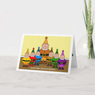 Cartes Pour Fêtes Annuelles Santas Elves (avec Big Ron)