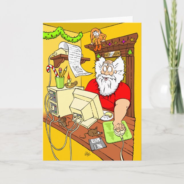 Cartes Pour Fêtes Annuelles Santa's List (Devant)