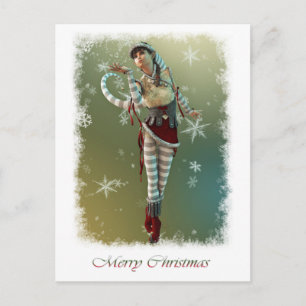Cartes Pour Fêtes Annuelles Santas Little Helper Elsie