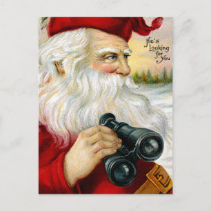 Cartes Pour Fêtes Annuelles Santa's Looking at You
