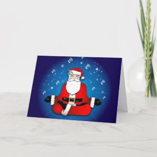 Cartes Pour Fêtes Annuelles Santa's Meditation Holiday Card