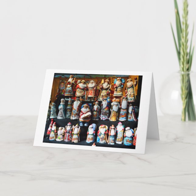 Cartes Pour Fêtes Annuelles Santas russes (Devant)