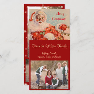 Cartes Pour Fêtes Annuelles Santas Sleigh Ride Photocard