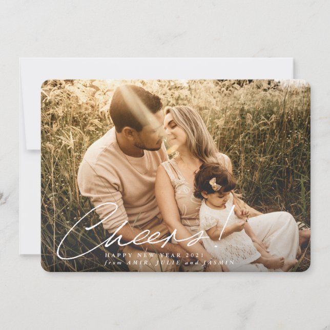 Cartes Pour Fêtes Annuelles Santé! Bonne année photo (Devant)