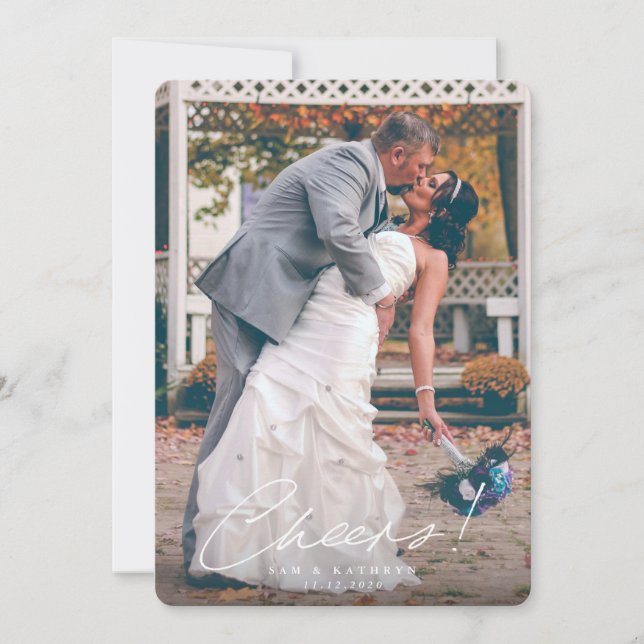 Cartes Pour Fêtes Annuelles Santé! Première année Marié Nouvel An Photo (Devant)