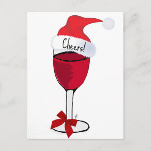 Cartes Pour Fêtes Annuelles Santé! VACANCES VINS ROUGES IMPRIMER par fraise