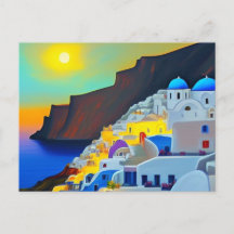 Santorin au coucher du soleil