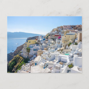 Cartes Pour Fêtes Annuelles Santorin Grèce - journée ensoleillée d'été à Santo