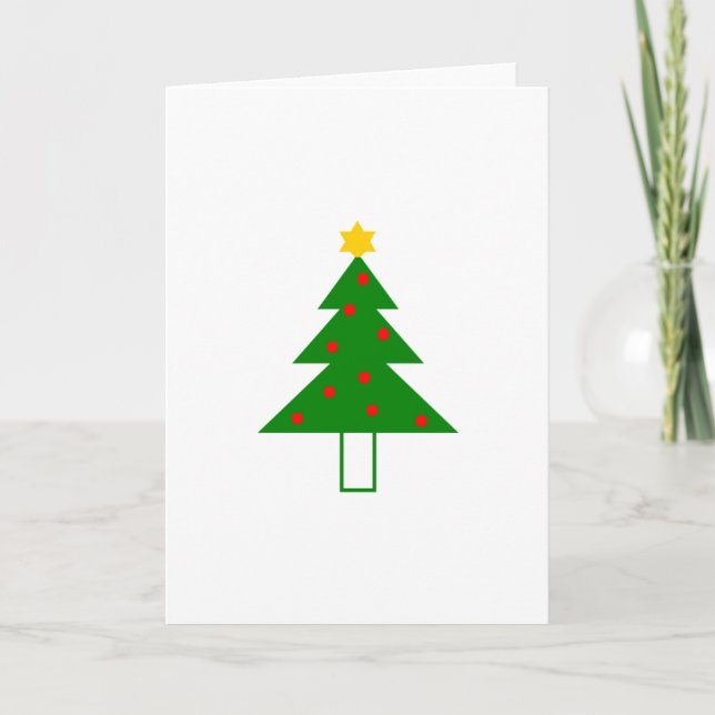 Cartes Pour Fêtes Annuelles "Sapin de Noël" (Devant)