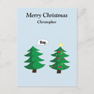 Cartes Pour Fêtes Annuelles Sapin de Noël amusant