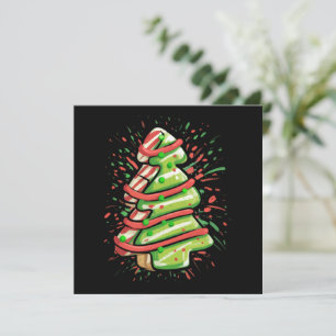 Cartes Pour Fêtes Annuelles Sapin de Noël Cookie Pinceau Éclaboussure Prépa