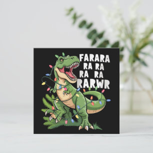 Cartes Pour Fêtes Annuelles Sapin de Noël Dinosaure Rex Cadeaux de Noël