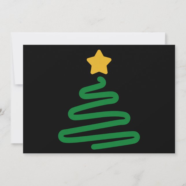 Cartes Pour Fêtes Annuelles Sapin de Noël drôle (Devant)