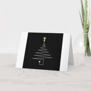 Cartes Pour Fêtes Annuelles Sapin de Noël électrique