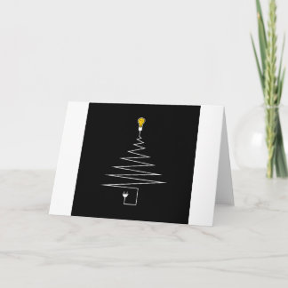 Cartes Pour Fêtes Annuelles Sapin de Noël électrique