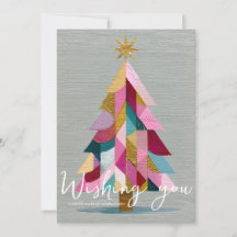 Sapin de Noël Géométrique Moderne