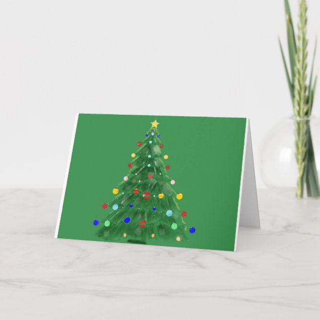 Cartes Pour Fêtes Annuelles Sapin de Noël - Joyeuses Fêtes (Devant)