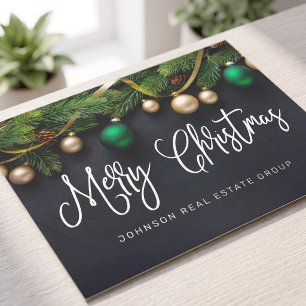 Cartes Pour Fêtes Annuelles Sapin de Noël Joyeux Noël Entreprise