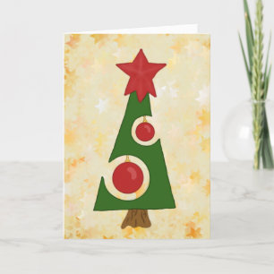 Cartes Pour Fêtes Annuelles Sapin de Noël moderne