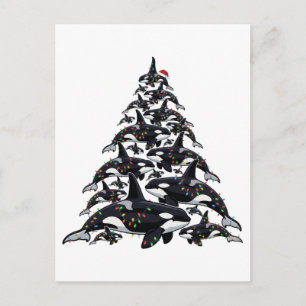 Cartes Pour Fêtes Annuelles Sapin de Noël orque pour l'amour de l'océan et de