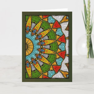 Cartes Pour Fêtes Annuelles Sapphire numérique Mandala