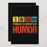 Sarcasme Éléments principaux de l'Humour