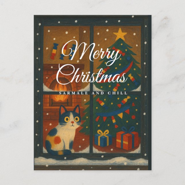 Cartes Pour Fêtes Annuelles Sarmale and Chill Christmas Card (Devant)