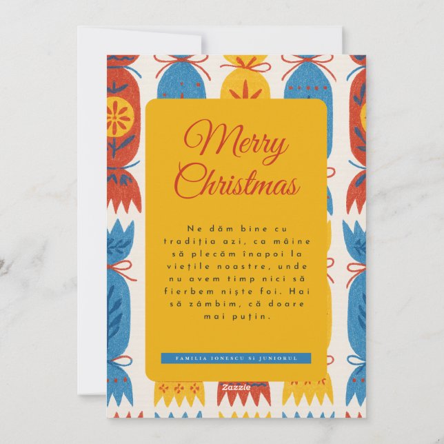 Cartes Pour Fêtes Annuelles Sarmale and Chill elves Christmas Card  (Dos)