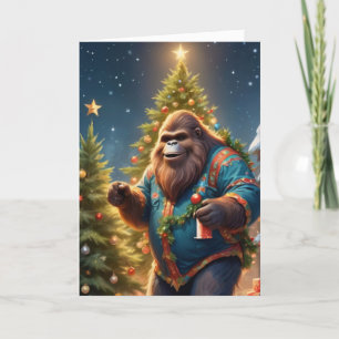 Cartes Pour Fêtes Annuelles Sasquatch