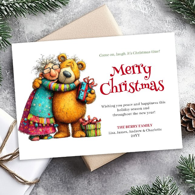 Cartes Pour Fêtes Annuelles Sassy Xmas Woman Personalized Digital Greeting (Sassy Xmas Woman Personalized Digital Greeting)