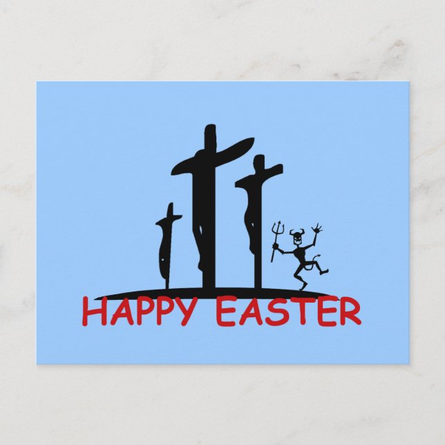 Cartes Pour Fêtes Annuelles Satan offensif drôle (Devant)