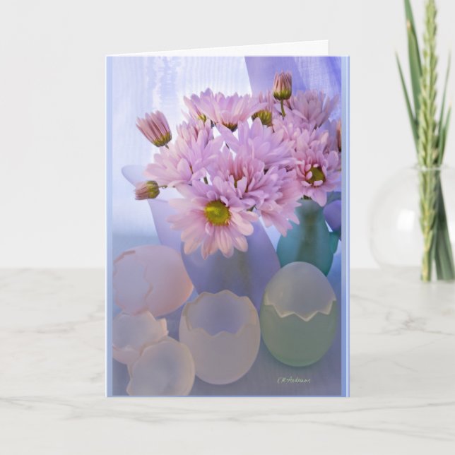 Cartes Pour Fêtes Annuelles Satin pastel en verre (Devant)