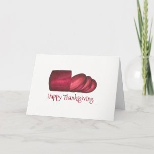 Cartes Pour Fêtes Annuelles Sauce à la canneberge de bon thanksgiving