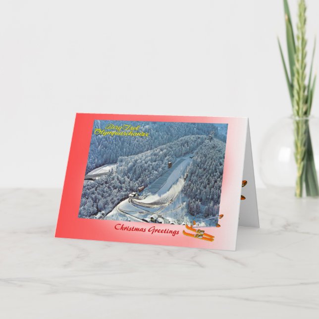 Cartes Pour Fêtes Annuelles Saut de ski olympique autrichien de Noël, Innsbruc (Devant)
