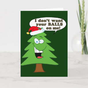 Cartes Pour Fêtes Annuelles Sauvez les arbres de Noël