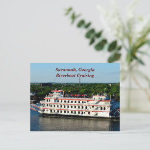 Cartes Pour Fêtes Annuelles Savannah, Georgia Riverboat