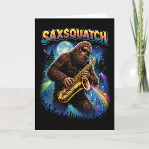Cartes Pour Fêtes Annuelles Saxsquatch