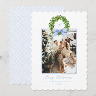 Cartes Pour Fêtes Annuelles Scallop Pointillé Grandmillennial de la Côte Sud