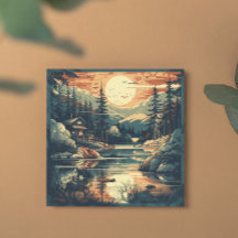 Scandinave Rétro Maison de montagne