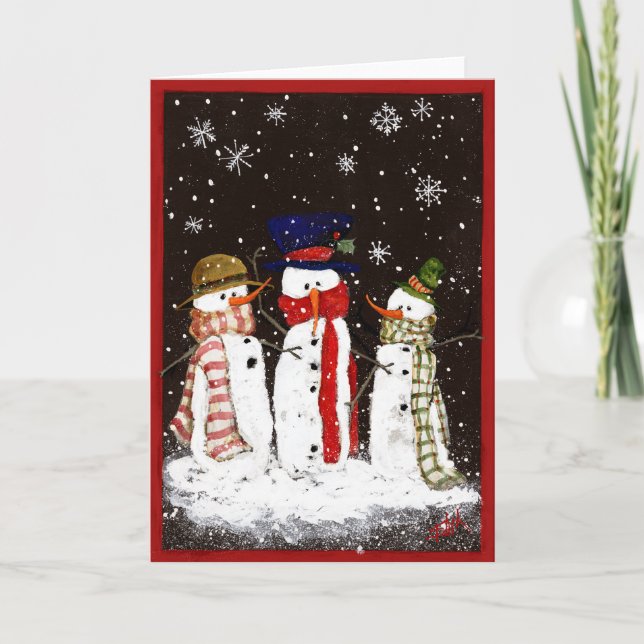 CARTES POUR FÊTES ANNUELLES SCARVES D'ARBRES (Devant)