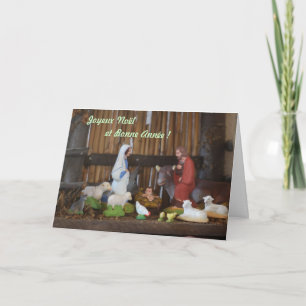 Cartes Pour Fêtes Annuelles Scène de la Nativité