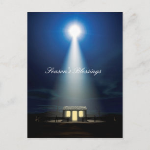 Cartes Pour Fêtes Annuelles Scène de la Nativité de Noël