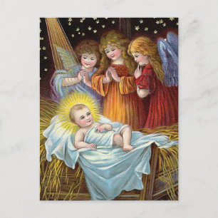 Cartes Pour Fêtes Annuelles "Scène de la Nativité" Noël